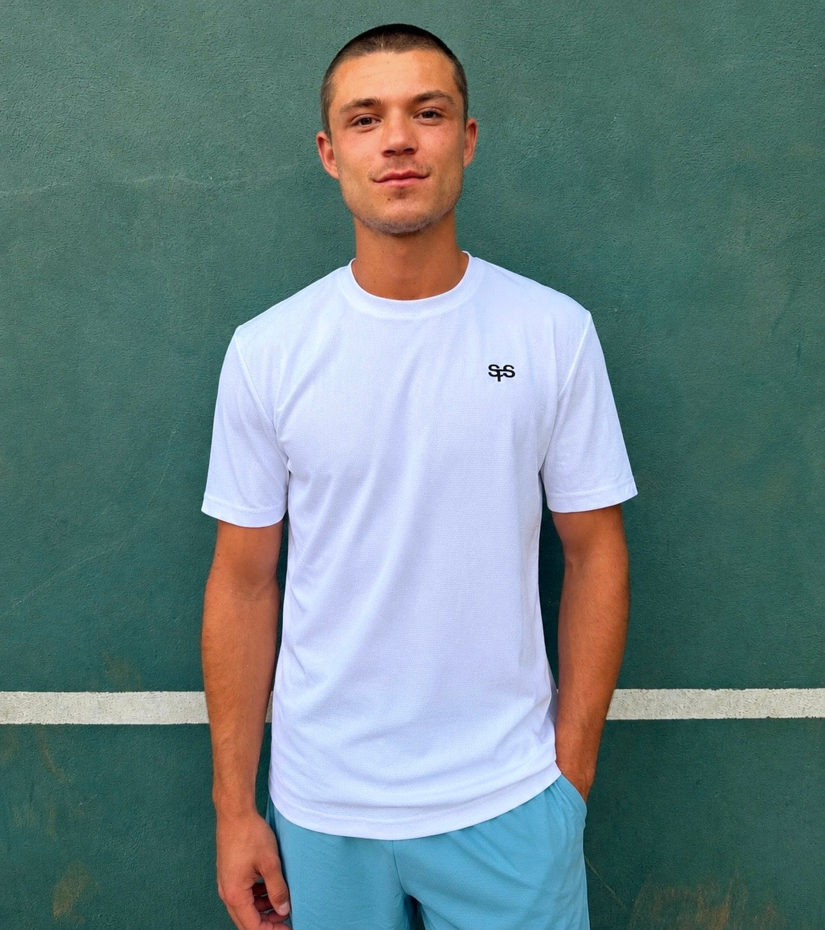 T-shirt Tennis Homme SFS – Blanc