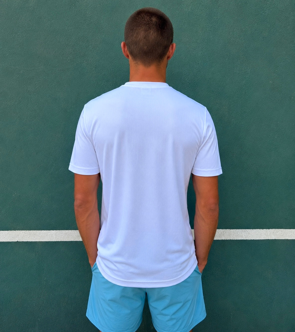 T-shirt Tennis Homme SFS – Blanc