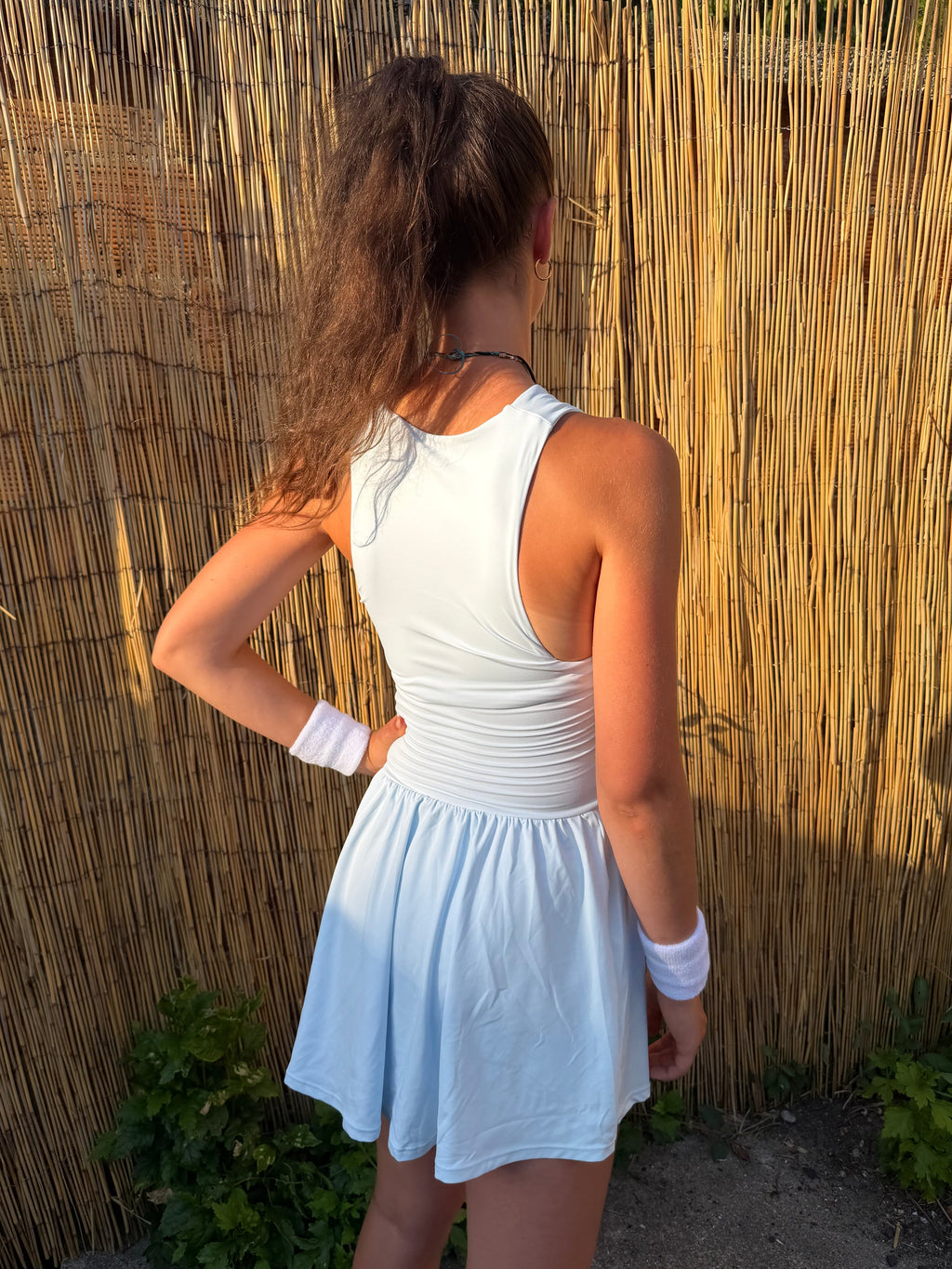 Robe de tennis Issandre -  Bleu ciel