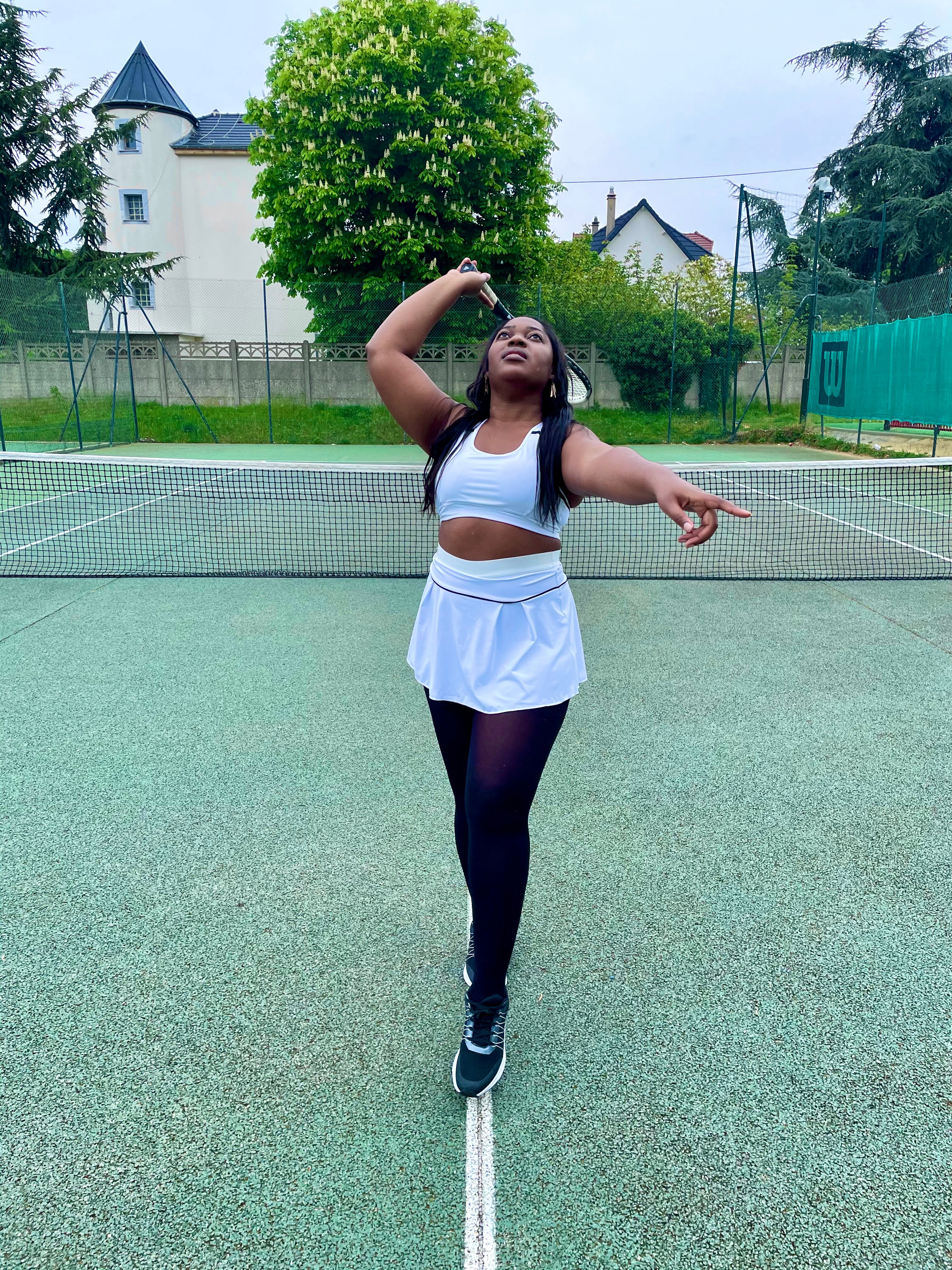 NEW : Ensemble de sport Jupe G - White