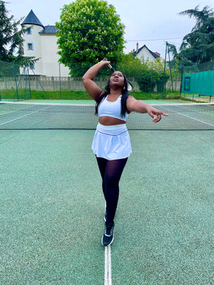 Ouvrir l&#39;image dans le diaporama, NEW : Ensemble de sport Jupe G - White
