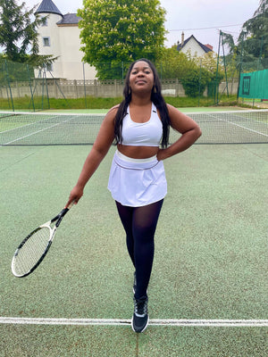 NEW : Ensemble de sport Jupe G - White